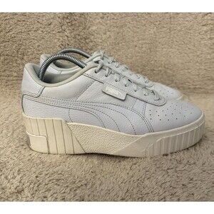 Puma Cali Wedge Blue White Athletic Casual Shoes Sneakers Women’s Size 9